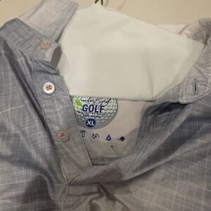 Men's Light Blue Golf Polo Shirt XL